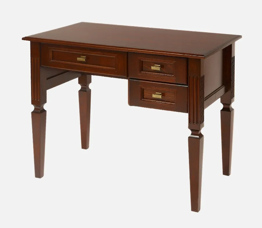 Стол письменный "Дубровский" (цвет "Орех") 3 ящика