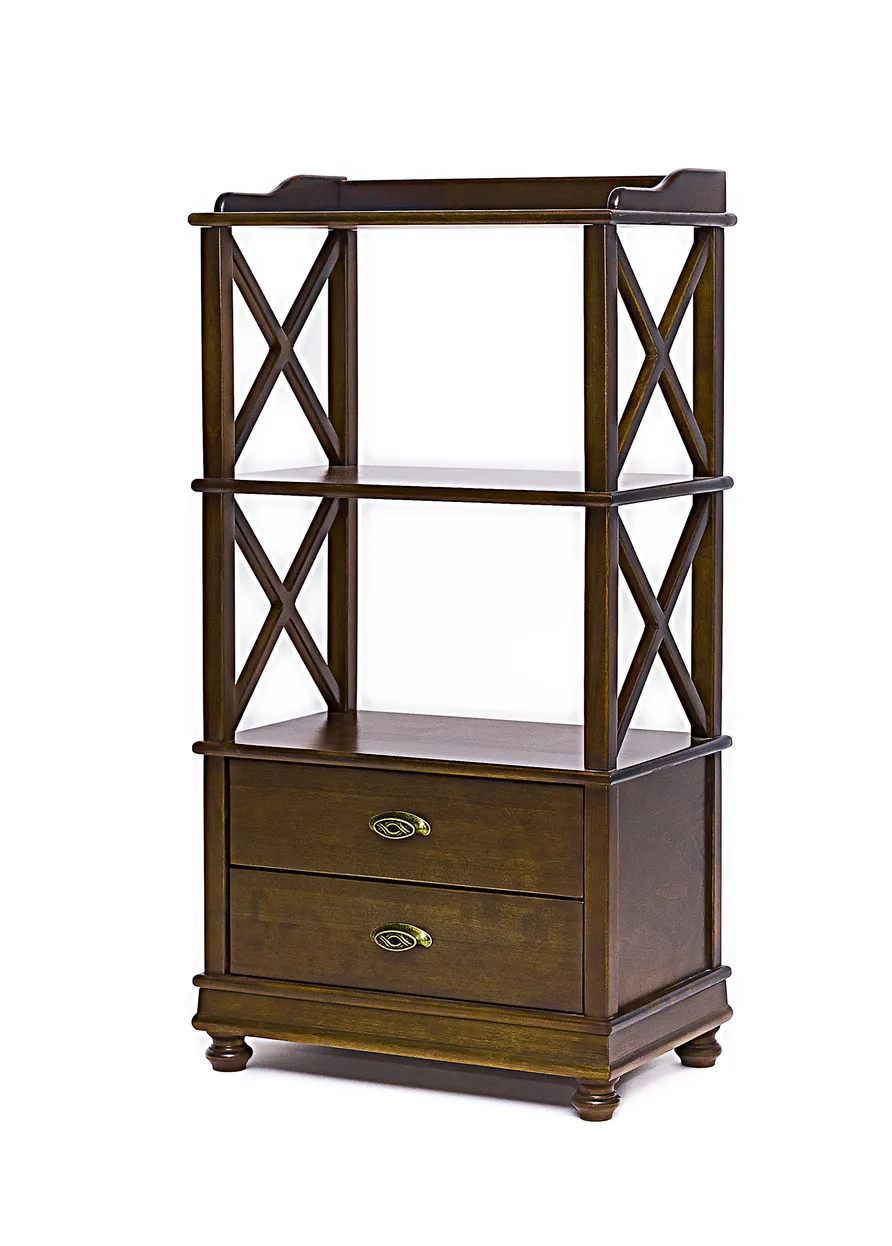 Стеллаж "Трике-3" (цвет "Орех") "Tadorna Furniture"