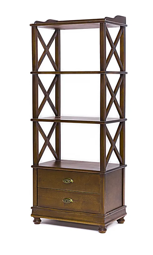 Стеллаж "Трике-4" (цвет "Орех") "Tadorna Furniture"
