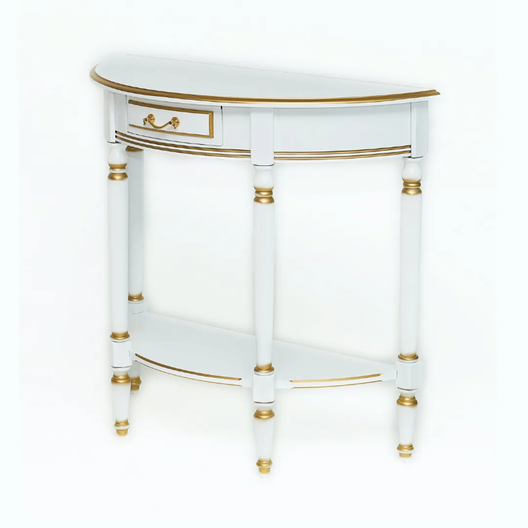 Консоль "Арина" (цвет белый с "золотой" патиной) "Tadorna Furniture"