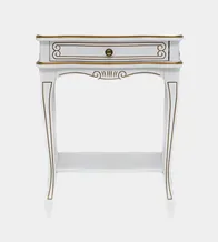 Подставка "Лиза-1" (цвет белый с "золотой" патиной) "Tadorna Furniture"