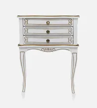 Подставка "Лиза-3" (цвет белый с "золотой" патиной) "Tadorna Furniture"