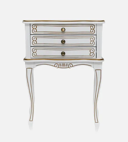 Подставка "Лиза-3" (цвет белый с "золотой" патиной) "Tadorna Furniture"