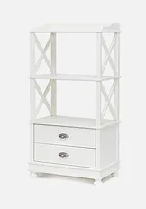 Стеллаж "Трике-3" (цвет "Слоновая кость") "Tadorna Furniture"