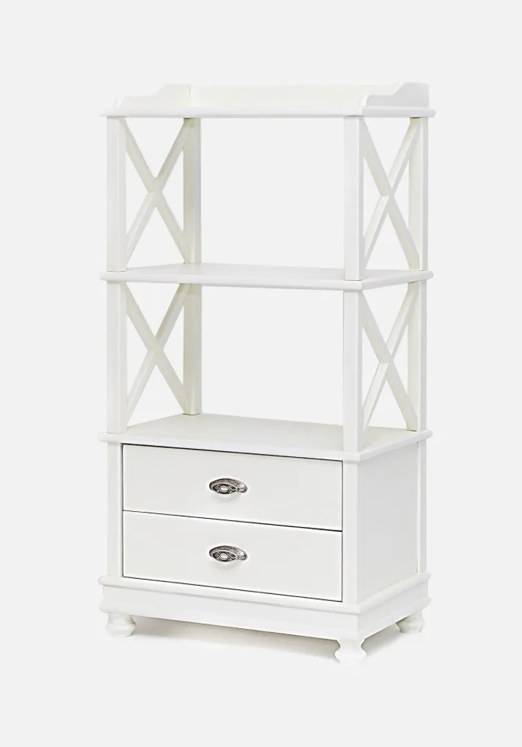 Стеллаж "Трике-3" (цвет "Слоновая кость") "Tadorna Furniture"