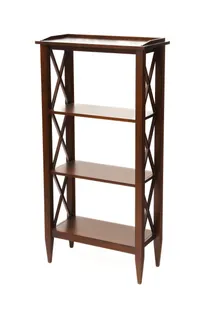 Стеллаж "Каверин-4" (цвет "Орех") "Tadorna Furniture"