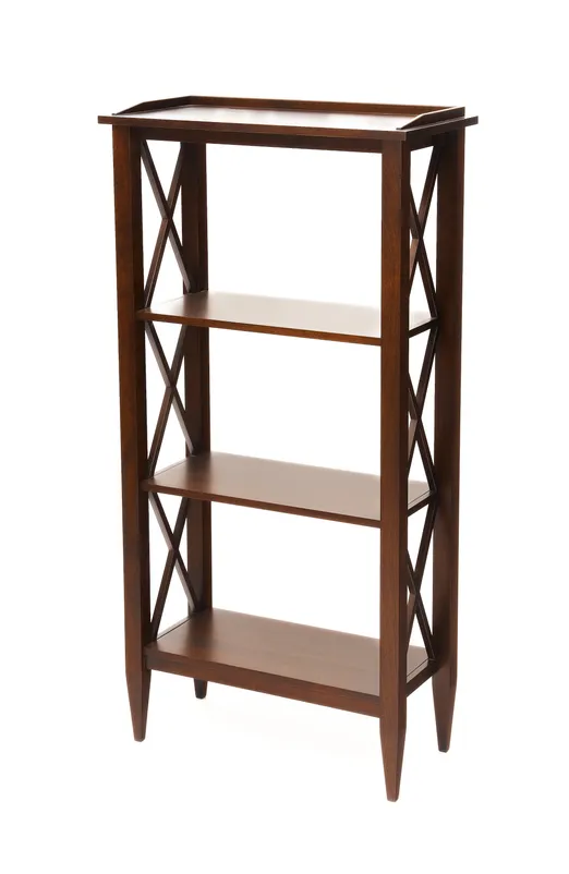 Стеллаж "Каверин-4" (цвет "Орех") "Tadorna Furniture"