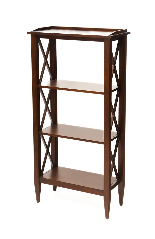 Стеллаж "Каверин-4" (цвет "Орех") "Tadorna Furniture"