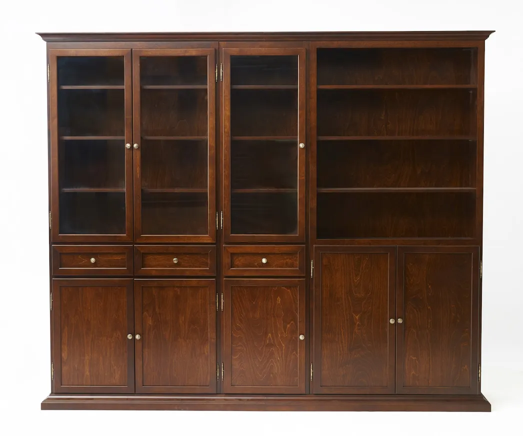 Шкаф-стенка "Онегин-257-157-260" цвет Орех "Tadorna Furniture"