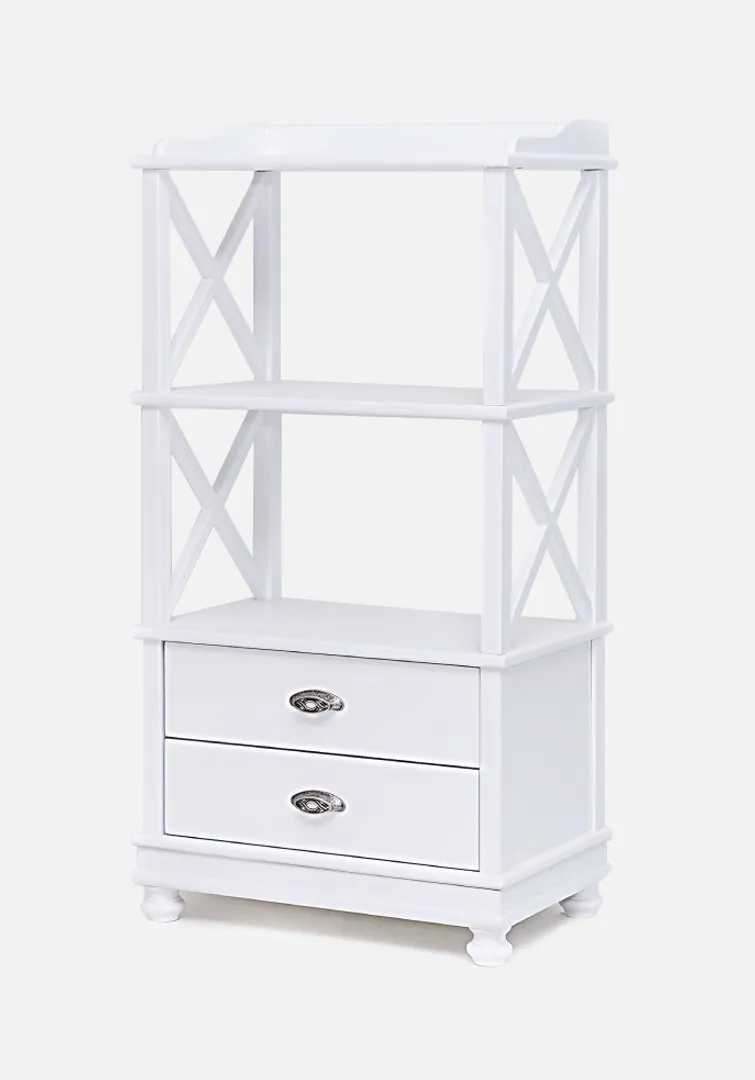 Стеллаж "Трике-3" (цвет белый) "Tadorna Furniture"