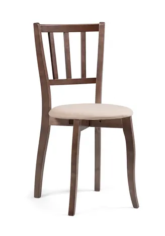 Стул классический "Айра" (цвет Орех / Бежевый) "Tadorna Furniture"