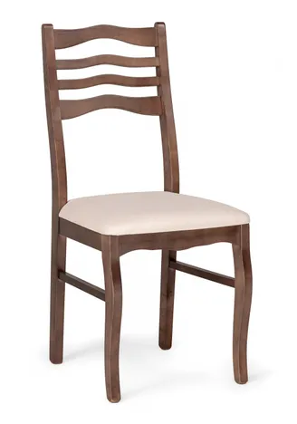 Стул классический "Амадиу" (цвет Орех / Бежевый) "Tadorna Furniture"