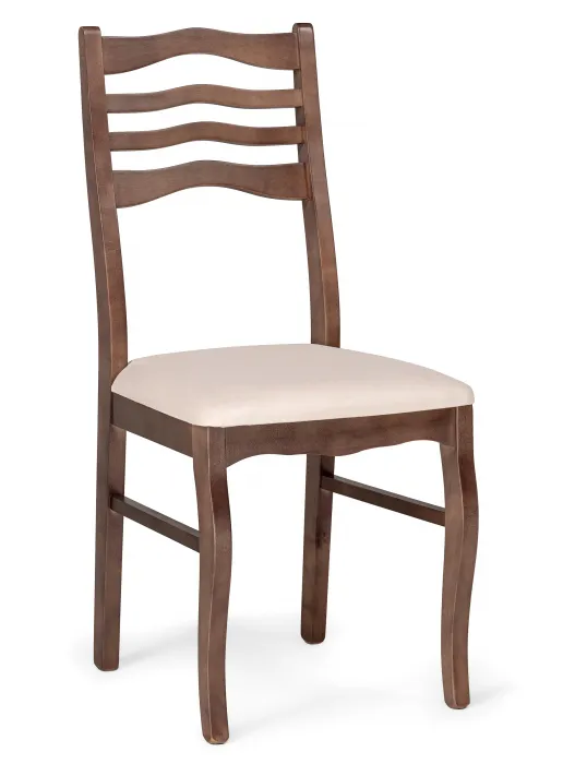 Стул классический "Амадиу" (цвет Орех / Бежевый) "Tadorna Furniture"