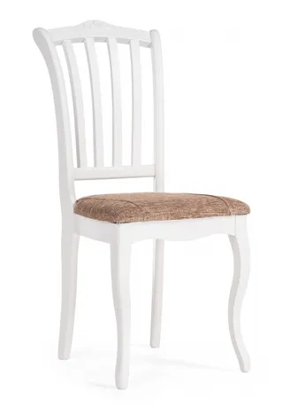 Стул классический "Виньетта" (Белый / Коричневый) "Tadorna Furniture"