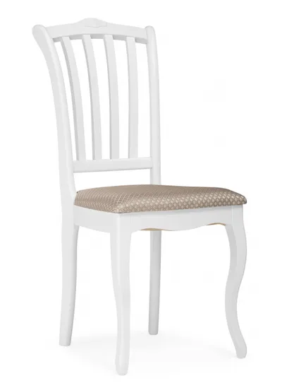 Стул классический "Виньетта" (Белый / Бежевый) "Tadorna Furniture"