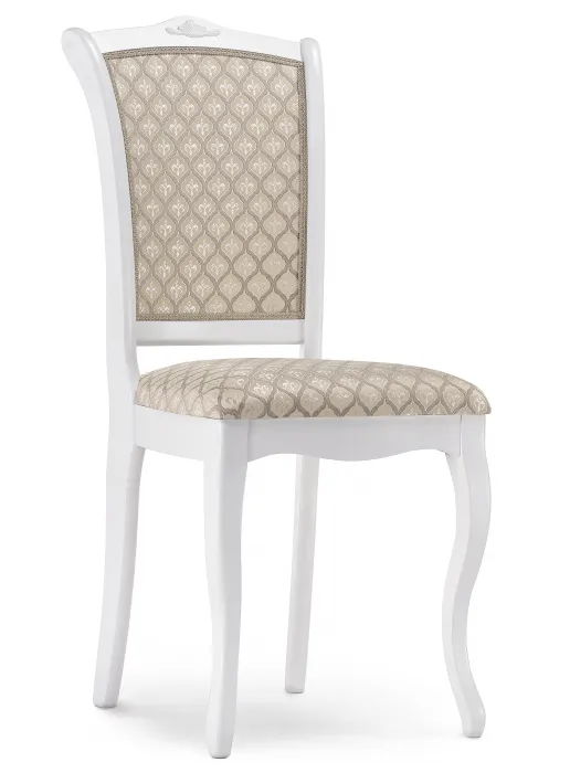Стул классический "Луиджи" (цвет Белый / Бежевый) "Tadorna Furniture"