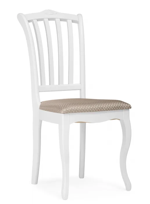 Стул классический "Виньетта" (Белый / Бежевый) "Tadorna Furniture"