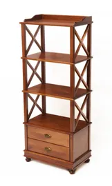 Стеллаж "Трике-4" (цвет "Испанский орех") "Tadorna Furniture"