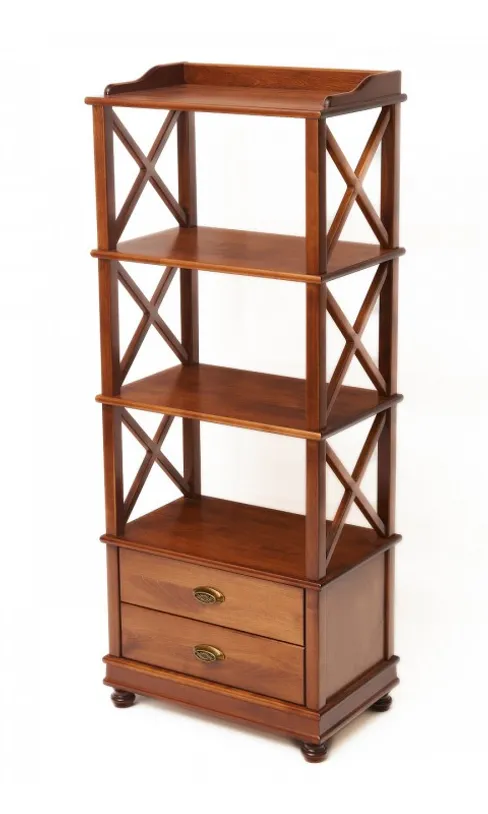 Стеллаж "Трике-4" (цвет "Испанский орех") "Tadorna Furniture"