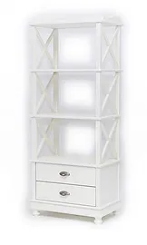 Стеллаж "Трике-4" (цвет белый) "Tadorna Furniture"