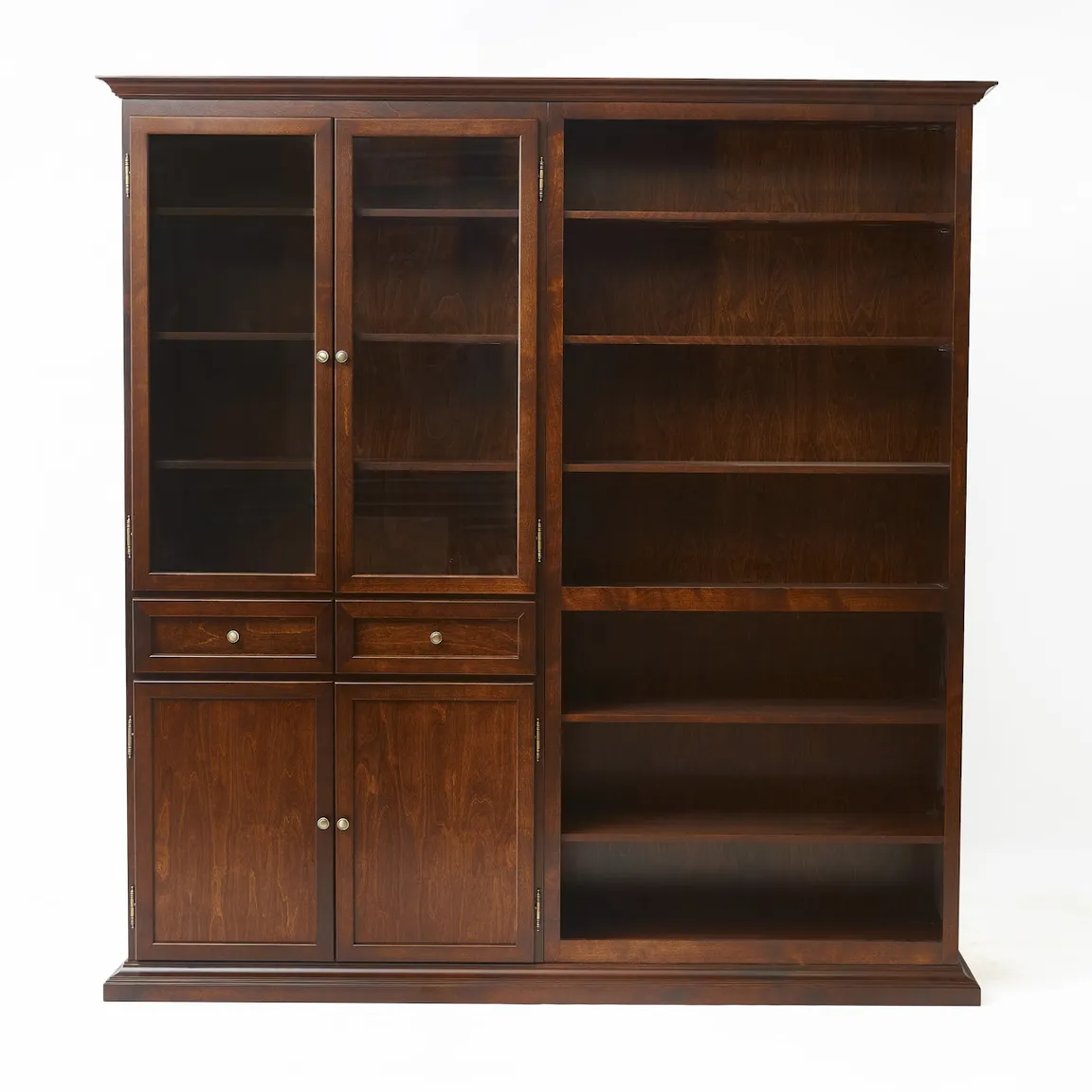 Шкаф-стенка "Онегин-257-259" цвет Орех "Tadorna Furniture"