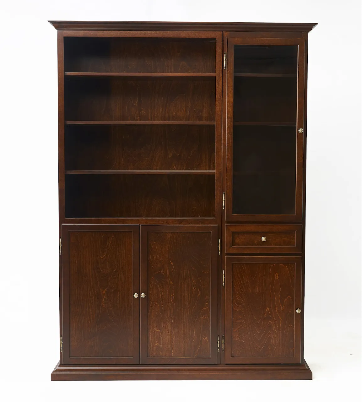 Шкаф-стенка "Онегин-260-157" цвет Орех "Tadorna Furniture"
