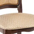 Стул классический "Бронте-П" с подлокотниками (Вишня / Бежевый) "Tadorna Furniture"