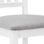 Стул классический "Фрезино" (Белый / Серый велюр) "Tadorna Furniture"