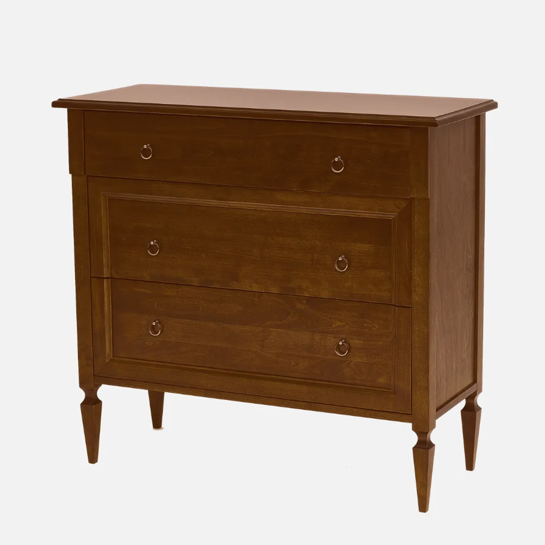 Комод "Грандисон" (цвет "Орех", 3 ящика) "Tadorna Furniture"