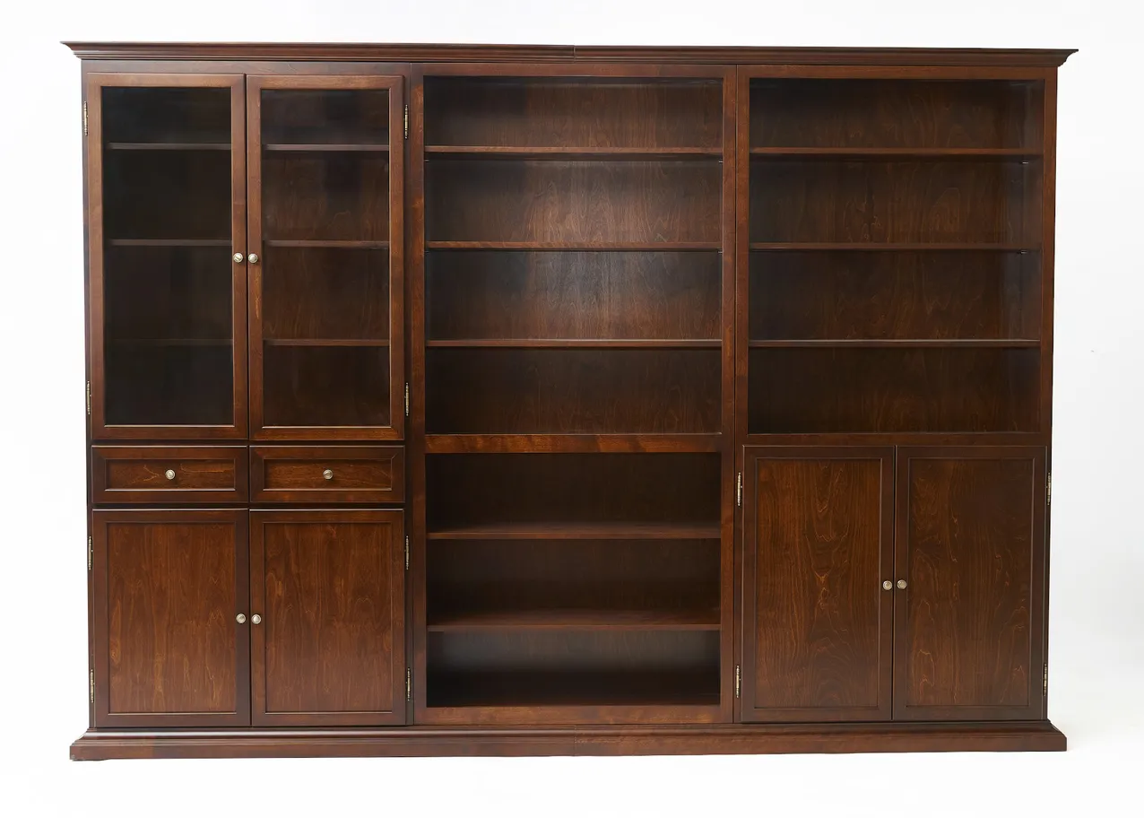 Шкаф-стенка "Онегин-257-259-260" цвет Орех "Tadorna Furniture"