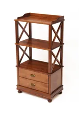Стеллаж "Трике-3" (цвет "Испанский орех") "Tadorna Furniture"