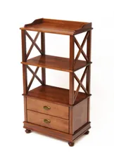 Стеллаж "Трике-3" (цвет "Испанский орех") "Tadorna Furniture"