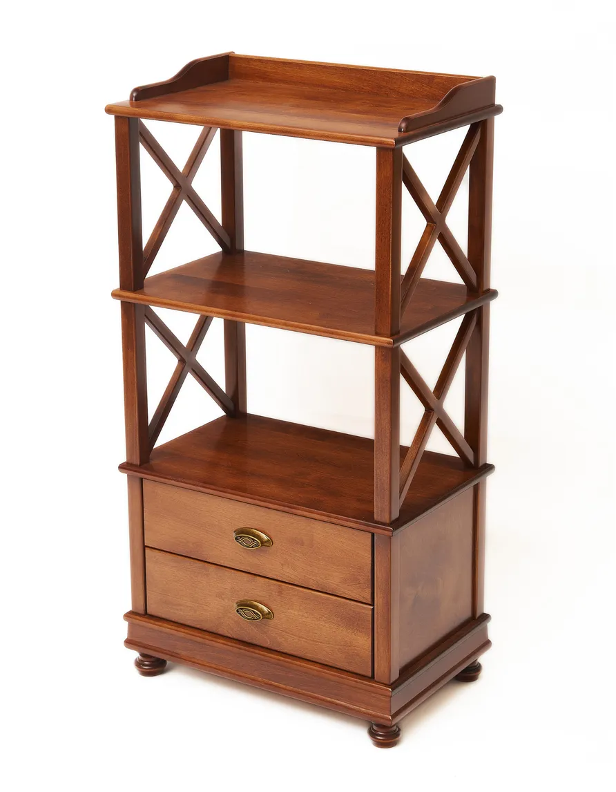 Стеллаж "Трике-3" (цвет "Испанский орех") "Tadorna Furniture"