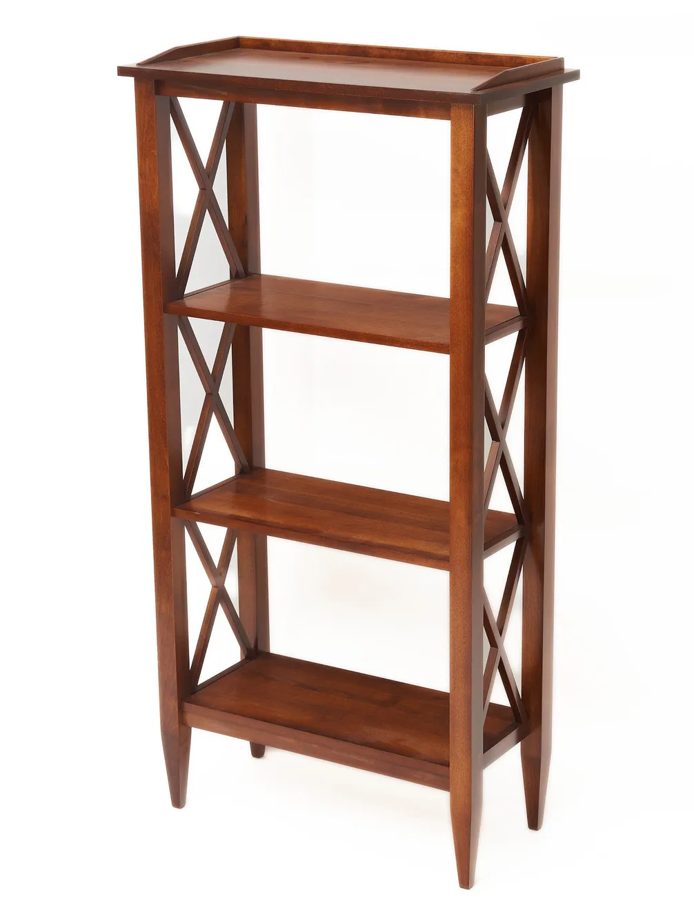 Стеллаж "Каверин-4" (цвет "Испанский орех") "Tadorna Furniture"